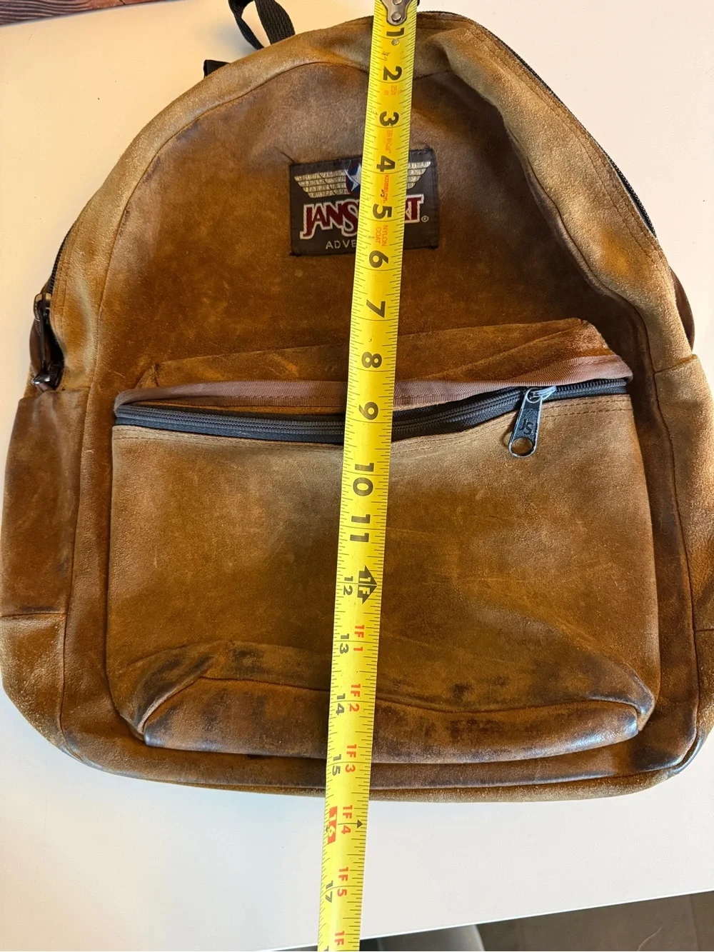Jansport Brown Suede Adventure Backpack
